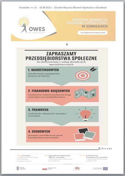 Okładka Newsletter nr 24 - 02.05.2022 r.
