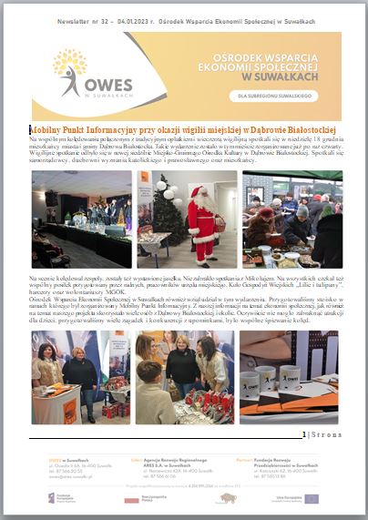 Okładka Newsletter nr 32 - 04.01.2023 r.